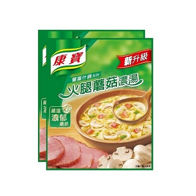 康寶 新火腿蘑菇濃湯(47gx2入)