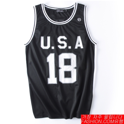 FASHION館 經典復古ORIGINAL網眼籃球衣背心 USA NBA