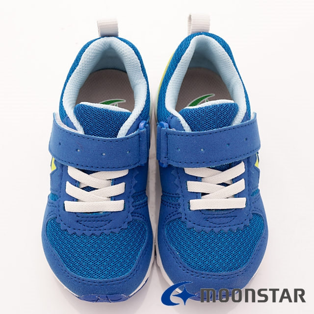 日本月星頂級童鞋 1E包覆機能鞋款 TW1965藍(小童段)