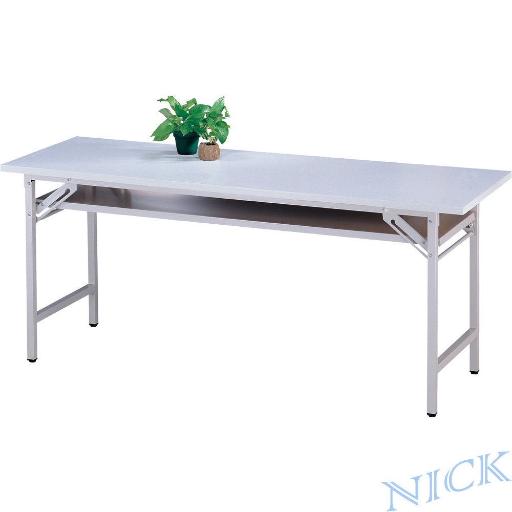 NICK CPD塑合板檯面灰色會議桌(180×45)