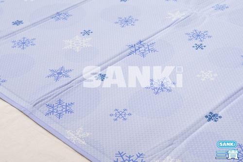 日本SANKi 雪花紫冰涼床墊1床2枕 90x140cm
