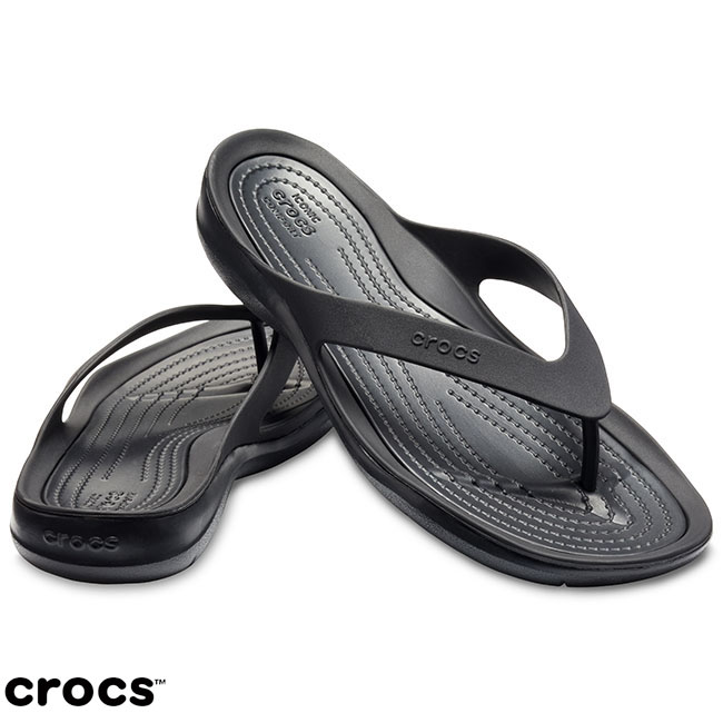 Crocs 卡駱馳 (女鞋) 激浪女士人字拖 204974-060