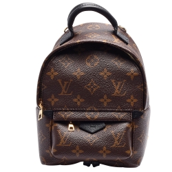 LV MINI Monogram帆布拉鍊後背/斜