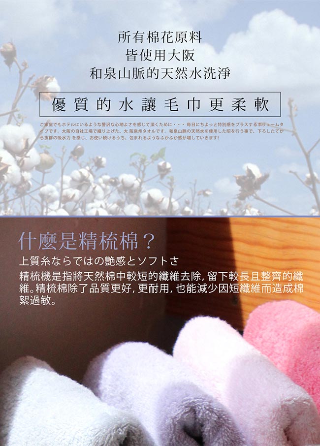 日本桃雪精梳棉飯店浴巾超值兩件組(果綠)