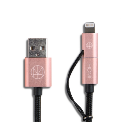 HOMI MFI蘋果認證 Lightning & Micro USB 傳輸充電線
