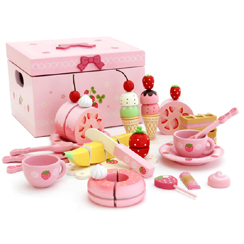 日本mother Garden 野草莓蜜糖下午茶點心盒 廚房遊戲 Yahoo奇摩購物中心