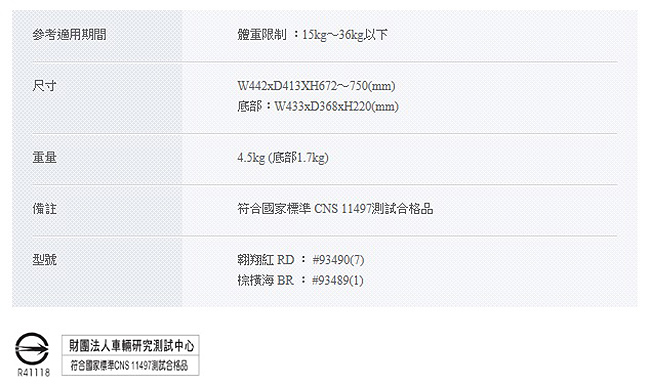 Aprica Air Ride成長型輔助汽車安全座椅 翱翔紅RD