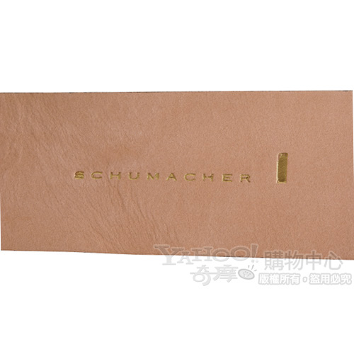 SCHUMACHER 灰耦色蝴蝶結寬版腰帶