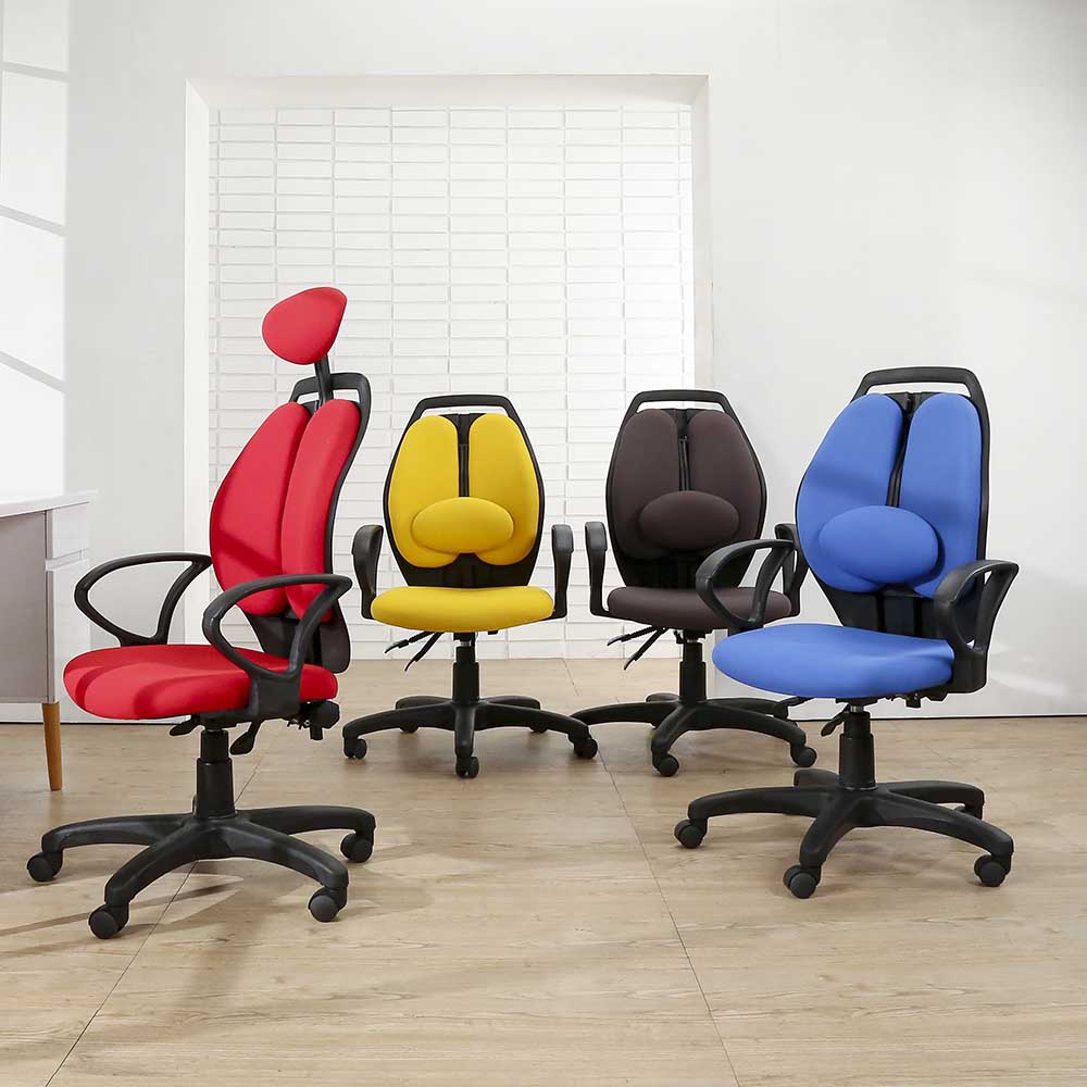 BuyJM 邦尼防潑水可變式頭枕雙背辦公椅-多色選-免組