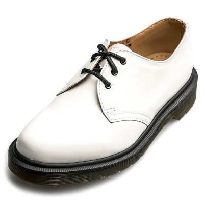 Dr.Martens-經典1461PW3孔馬汀鞋-男款-白色