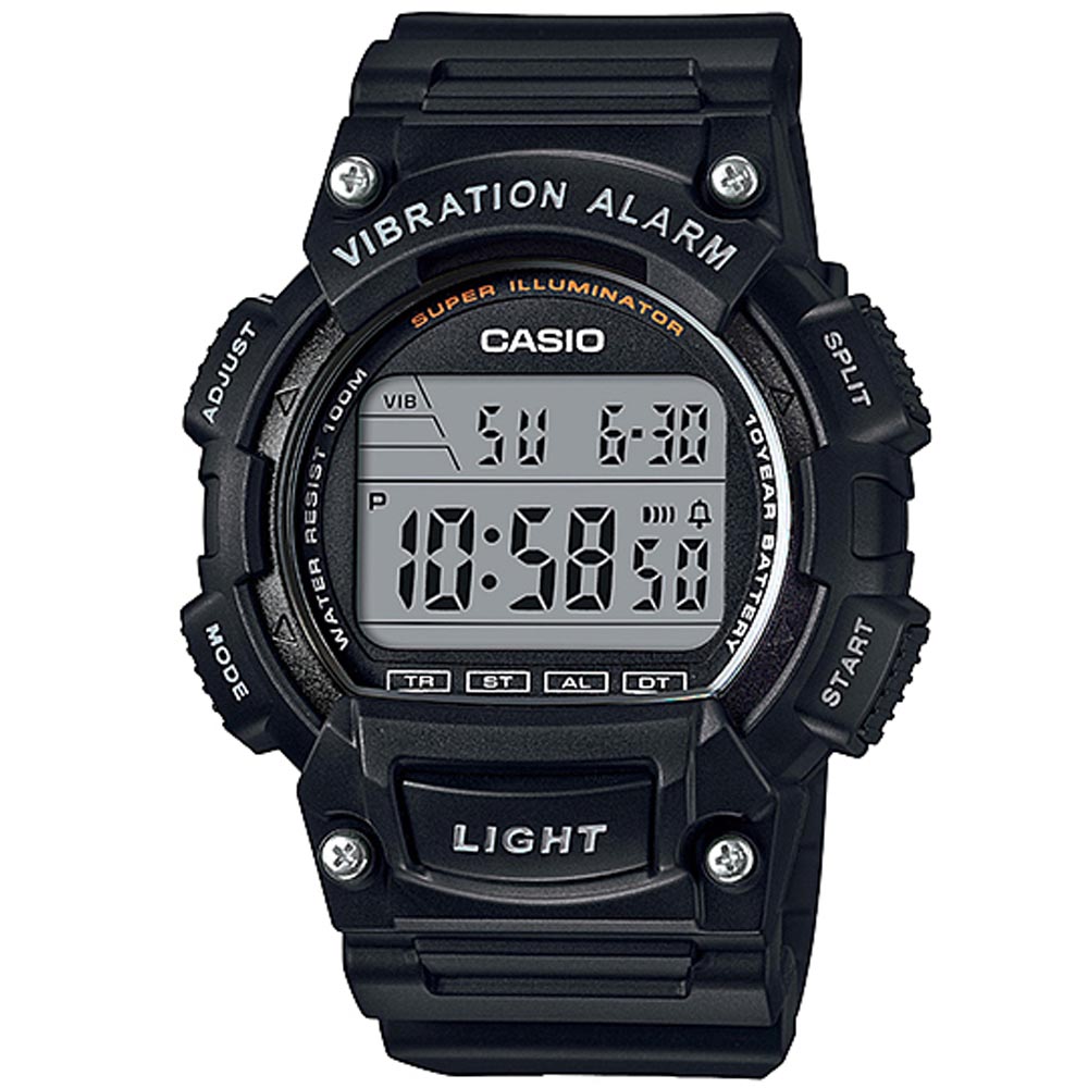 CASIO 強悍頂尖休閒玩家必備數位運動錶(W-736H-1A)-黑/47mm