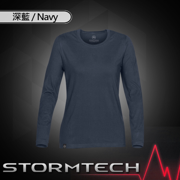 【加拿大STORMTECH】CT-2W 超輕柔純棉上衣-女-碳灰