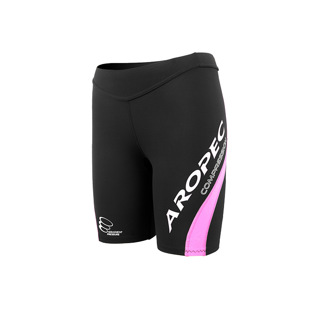 AROPEC Compression Shorts Ⅱ 女款運動機能短褲 黑/紫