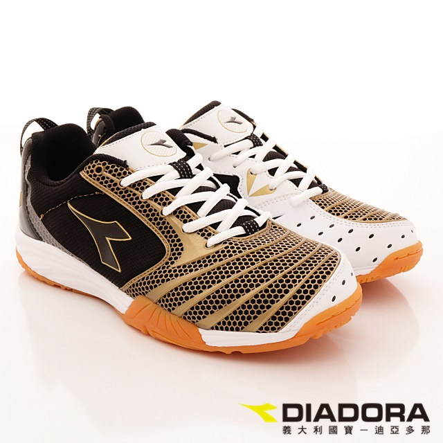 DIADORA-黃金PU羽排球鞋-RTH920黑金(男段)