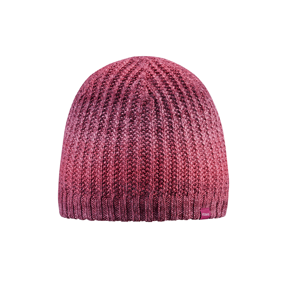 【ATUNAS 歐都納】羊毛+Primaloft科技纖維針織保暖毛帽 A-A1746紫紅