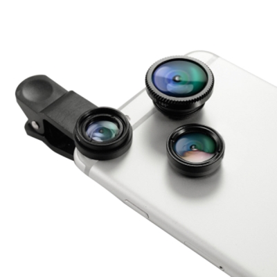 Metal-Slim 光學鏡片 微距/廣角/魚眼 三合一手機鏡頭組