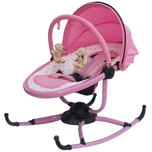 TONYBEAR 嬰兒旋轉式搖椅-粉色
