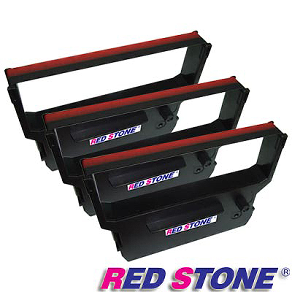 RED STONE for CITIZEN IR61收銀機色帶組(1組3入)黑色＆紅色