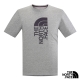 The North Face LOGO 風格短袖上衣T-Shirt 灰白 男 product thumbnail 1