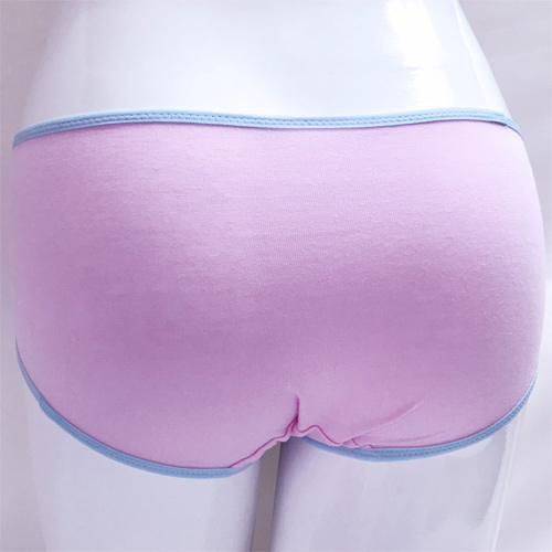 嬪婷 可愛內褲單品系列M-LL低腰三角款(開心粉)-彈性天絲棉-印花療癒