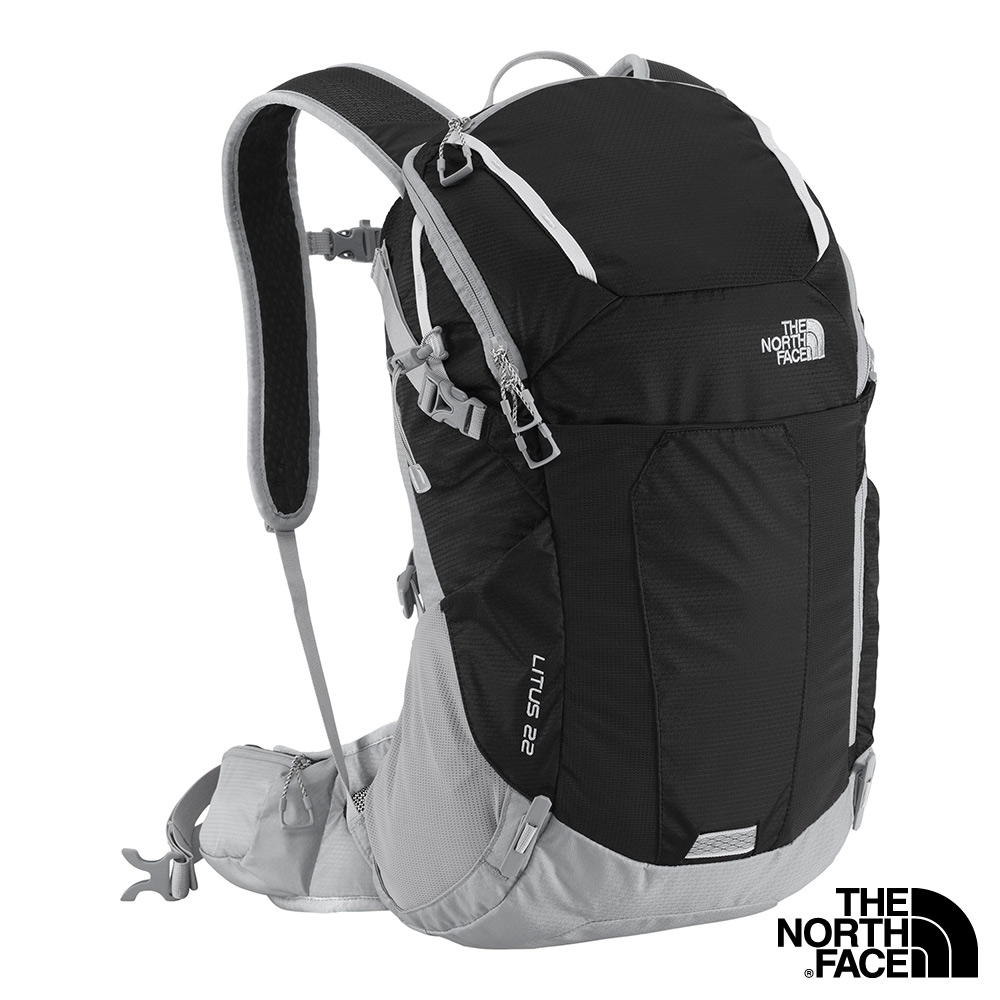 The North Face 22L 輕量專業登山背包 黑/灰白