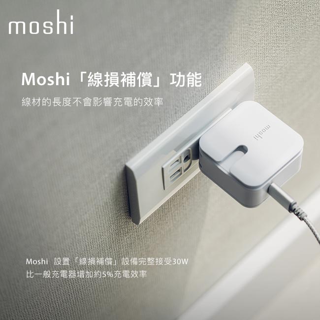 Moshi Rewind C 高效能USB-C充電器