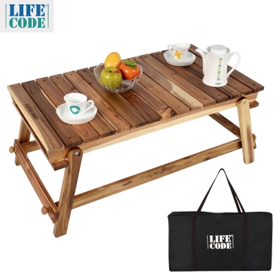 LIFECODE 相思木野餐桌和室桌-附背袋