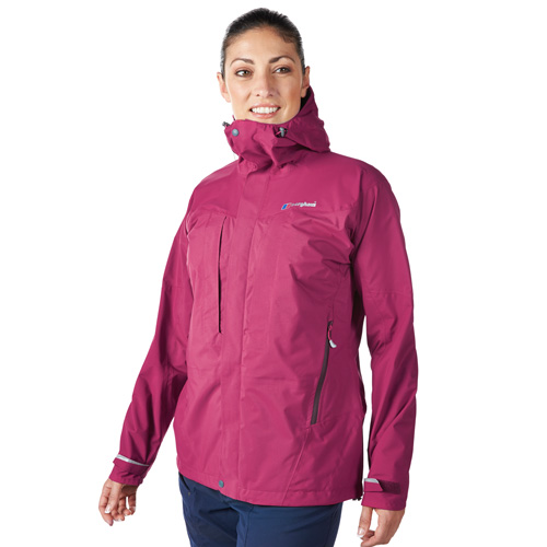 【Berghaus 貝豪斯】女款HS超輕防水透氣外套H22F20-粉