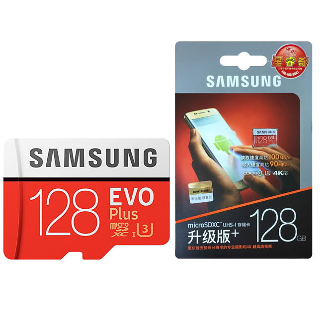 原1990)SAMSUNG三星 128G EVOPlus U3 microSDXC記憶卡