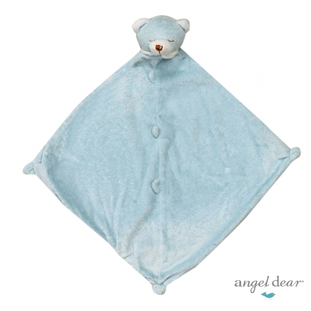 美國 Angel Dear 動物嬰兒安撫巾 (藍色小熊)