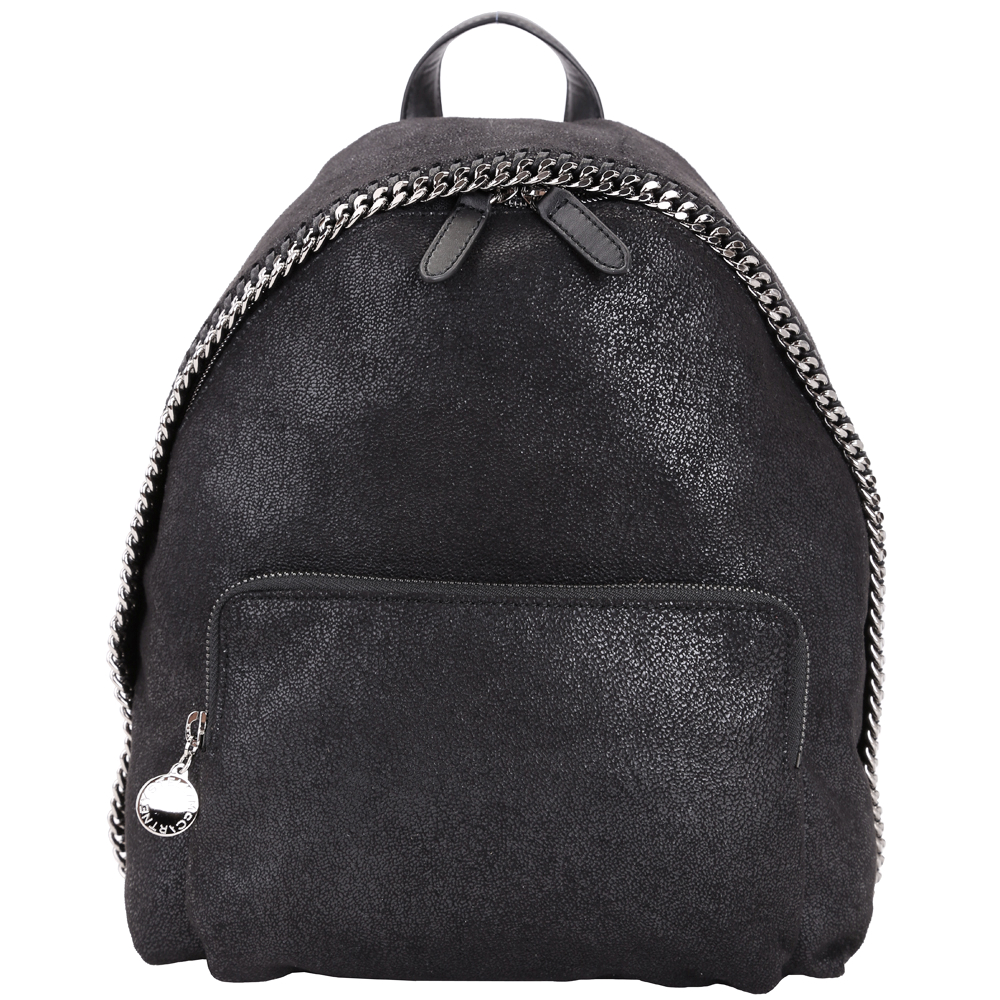 Stella McCartney Falabella 鍊帶飾後背包(Mini/黑色) | 歐系精品包