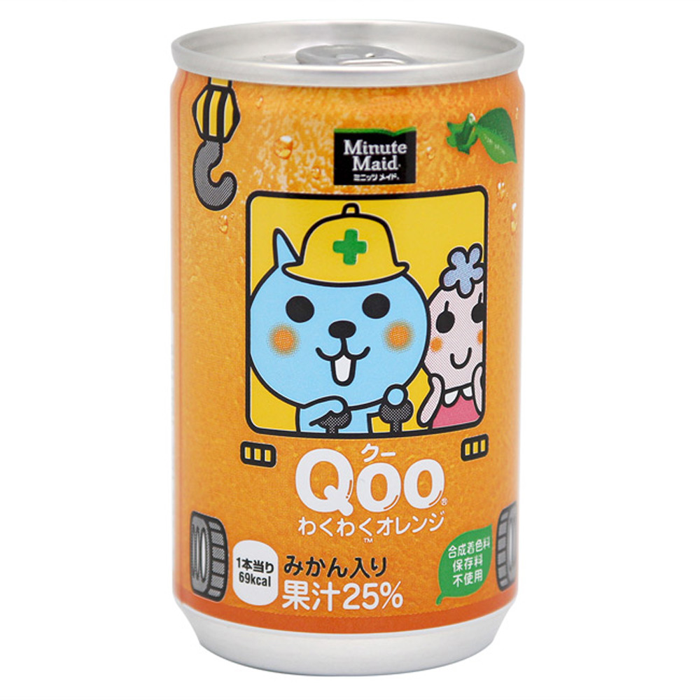 Coca-Cola  Qoo橘子飲料 (160gX6罐入)