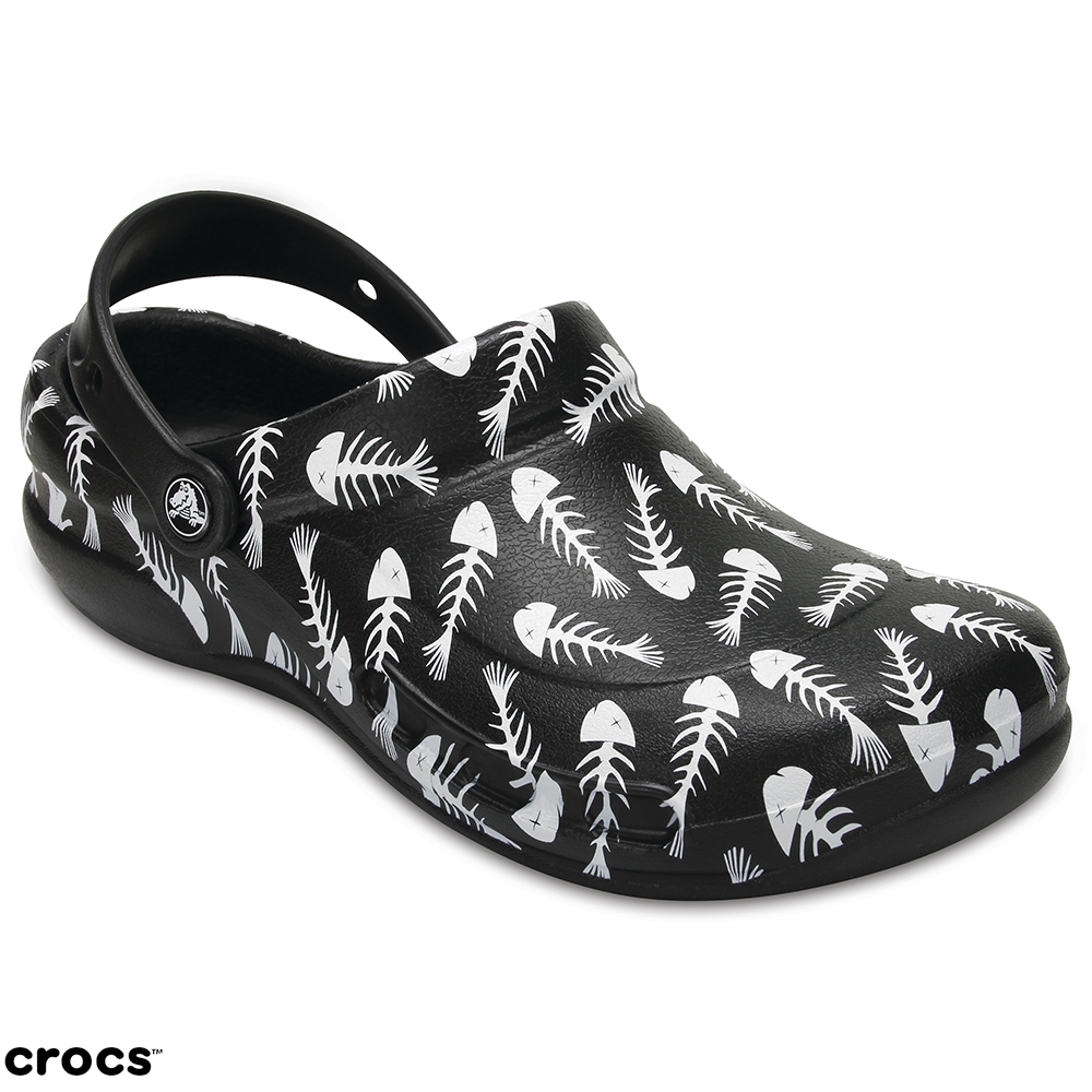 Crocs 卡駱馳 (中性鞋) 魚骨紋廚師鞋 204044-069