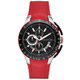 A|X Armani Exchange 品味醞釀時尚運動錶-黑x紅/46mm product thumbnail 1