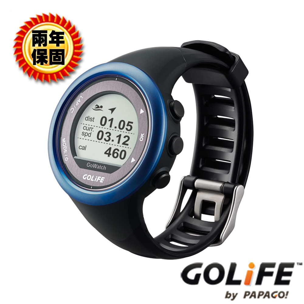 GOLiFE GoWatch 820i GPS藍牙中文鐵人三項運動腕錶-藍色