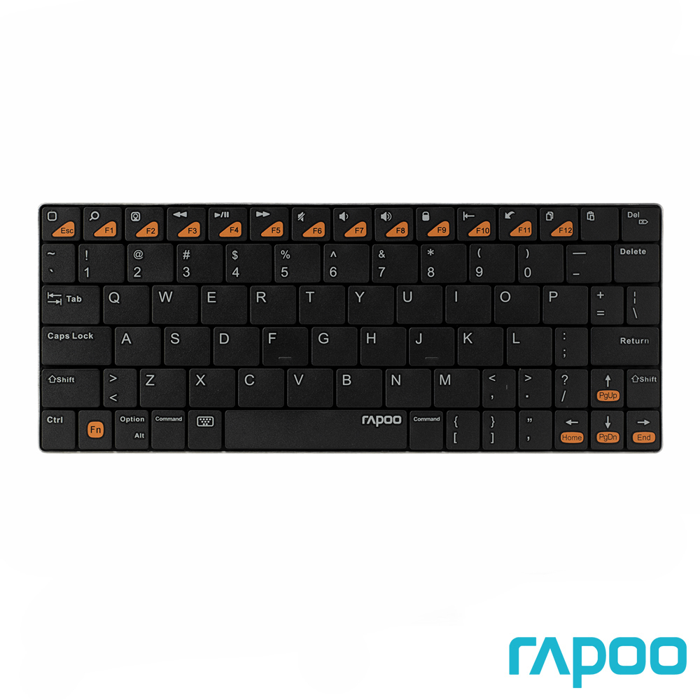 Rapoo 雷柏 E6300 藍牙超薄鍵盤-黑