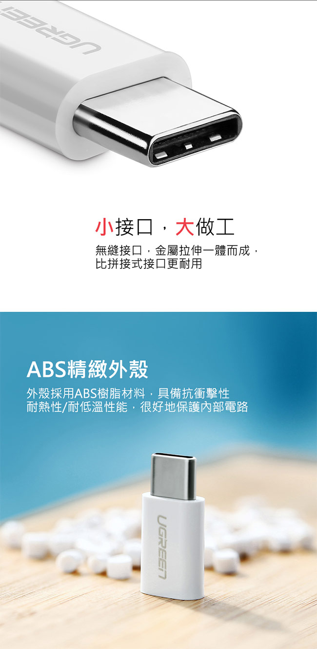 綠聯 USB Type-C轉接頭