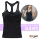 【VOSUN】女時尚新款 緊身運動連身胸衣/背心_黑 product thumbnail 1