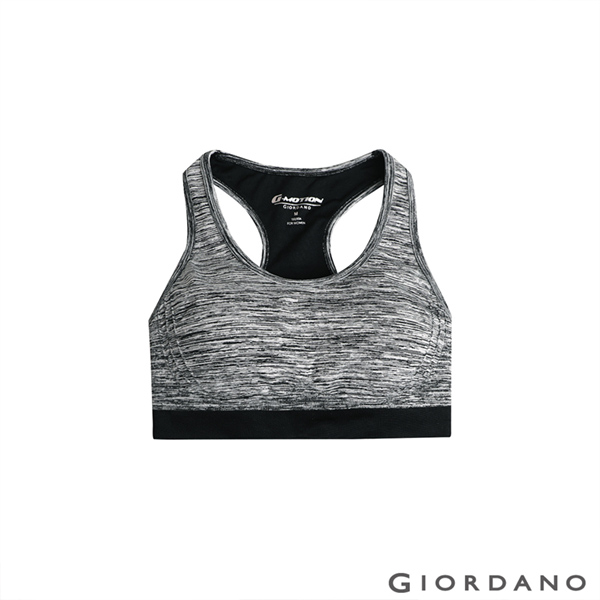 GIORDANO 女裝G-MOTION無縫運動背心-41 雪花深灰