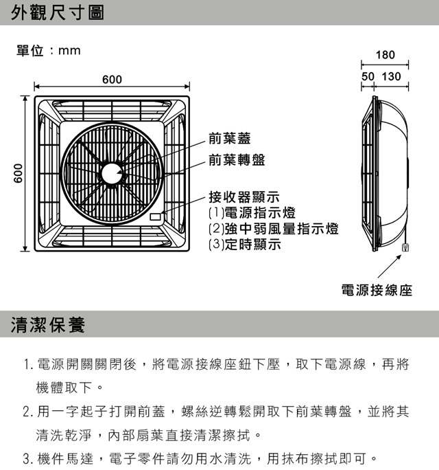 太星電工 喜馬拉雅輕鋼架循環扇(110V) WFS880