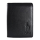 Ralph Lauren 酷炫馬刻紋6卡直立式短夾(黑) product thumbnail 1