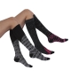 摩達客 英國Pretty Polly原點斑馬動物紋彈性棉襪及膝高筒襪超值組 兩雙組 product thumbnail 1