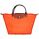 LONGCHAMP Le Pliage 短把摺疊水餃包(中/橘色) product thumbnail 1