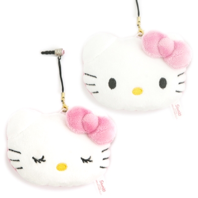 SANRIO HELLO KITTY絨毛大頭吊飾