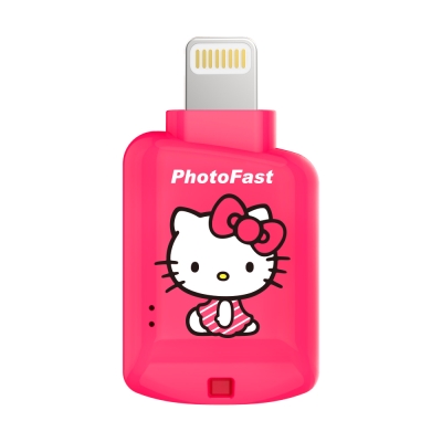 PhotoFast Hello Kitty 蘋果microSD讀卡機 CR-8800蜜桃紅