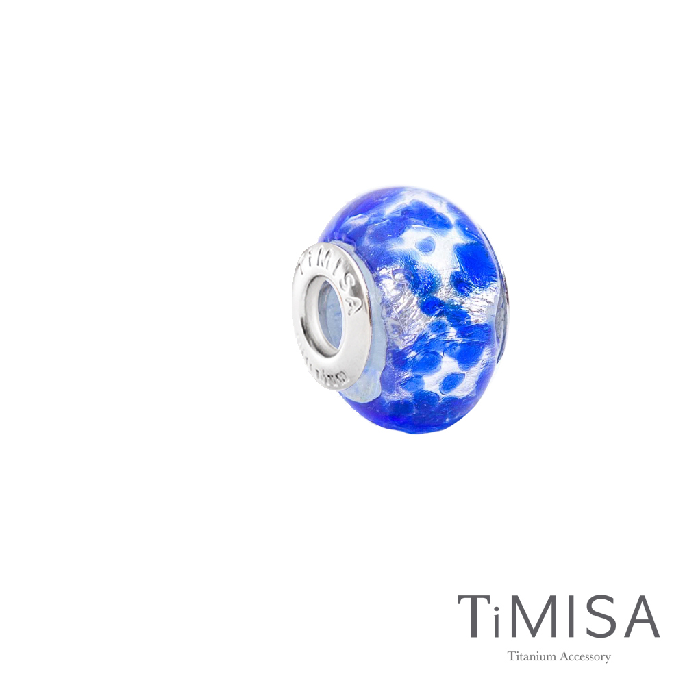 TiMISA 海水藍(11mm)純鈦琉璃 墜飾串珠