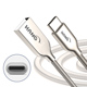 HANG USB Type-C 2.4A 鋅合金接頭彈簧快速充電線(1M) product thumbnail 1