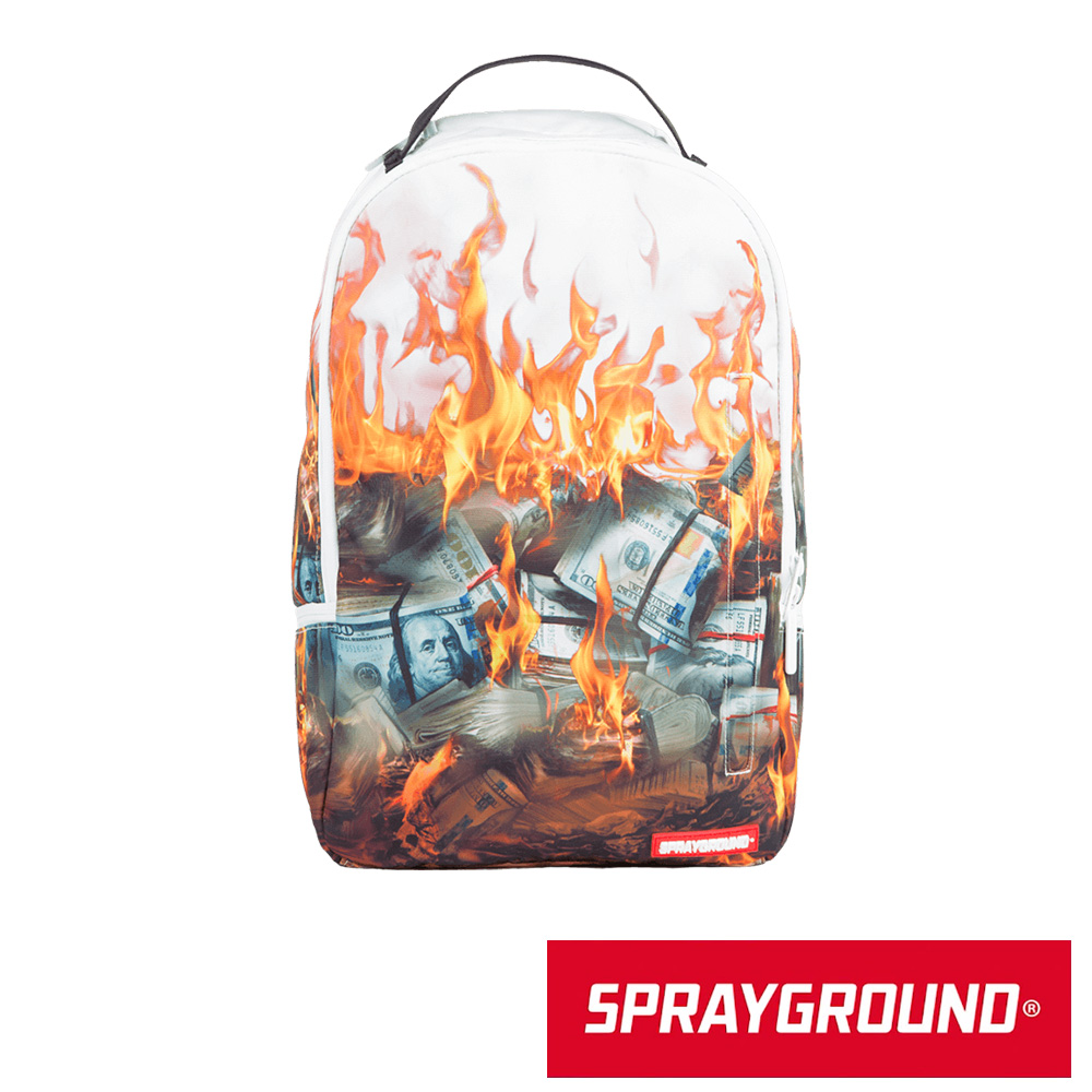 SPRAYGROUND DLX系列 White Fire Money 火燒美金 潮流後背包