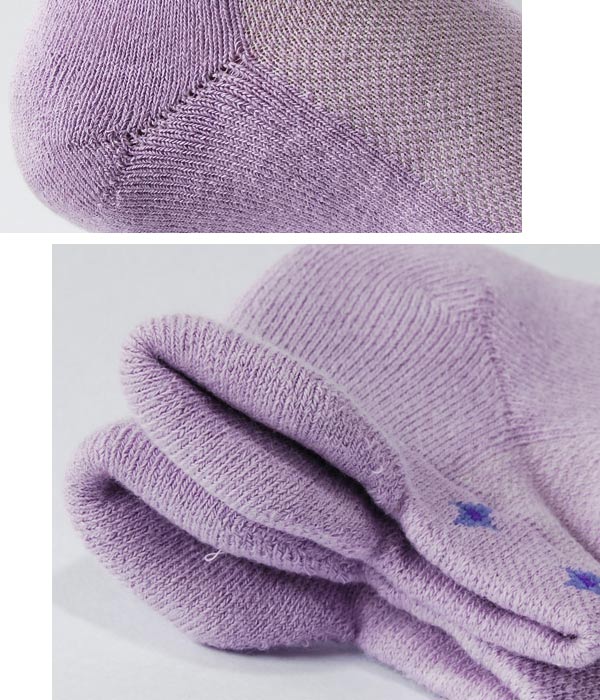 TiNyHouSe 舒適襪系列 厚底款 厚耳船襪 淺紫色M號2雙入