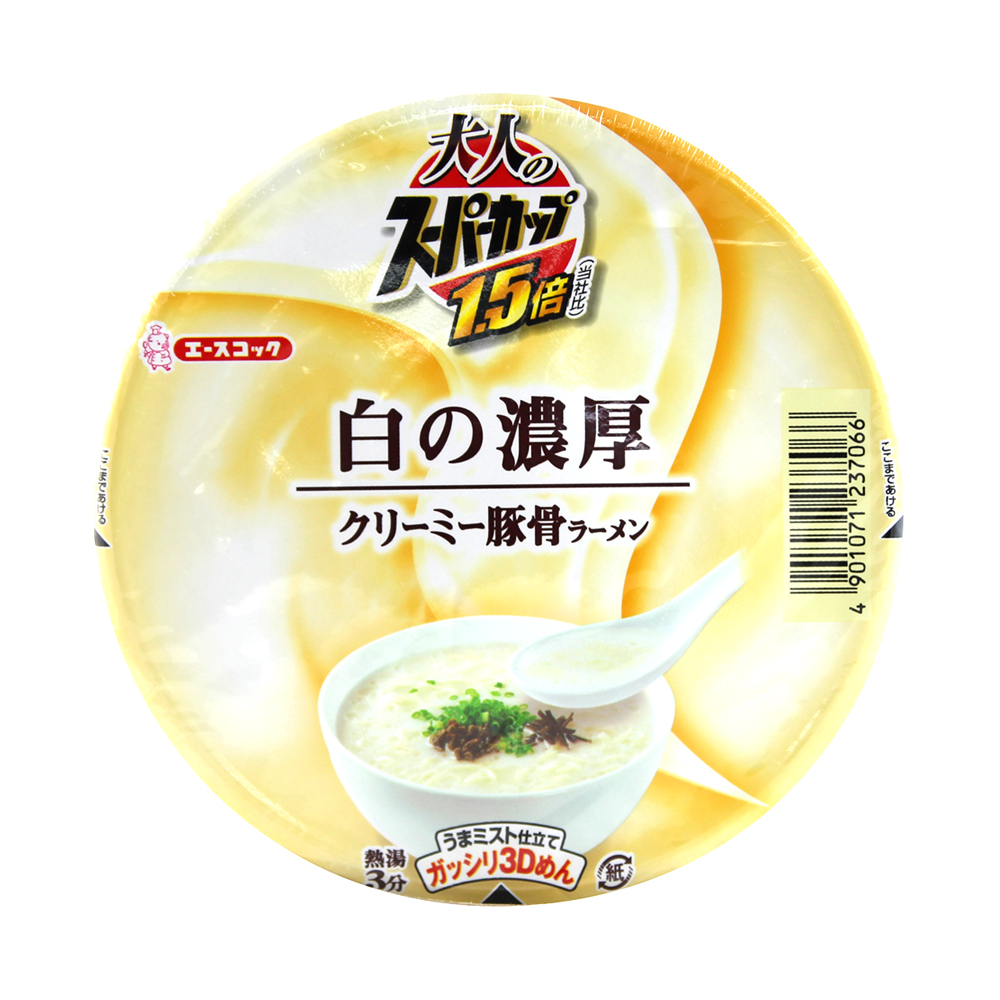 !acecook 1.5倍大人碗麵-奶油豚骨(117g)